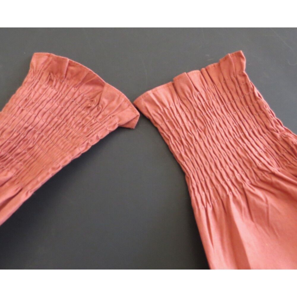 The Sang off-the-shoulder blouse Terra-cotta Small NWT - Picture 3 of 10